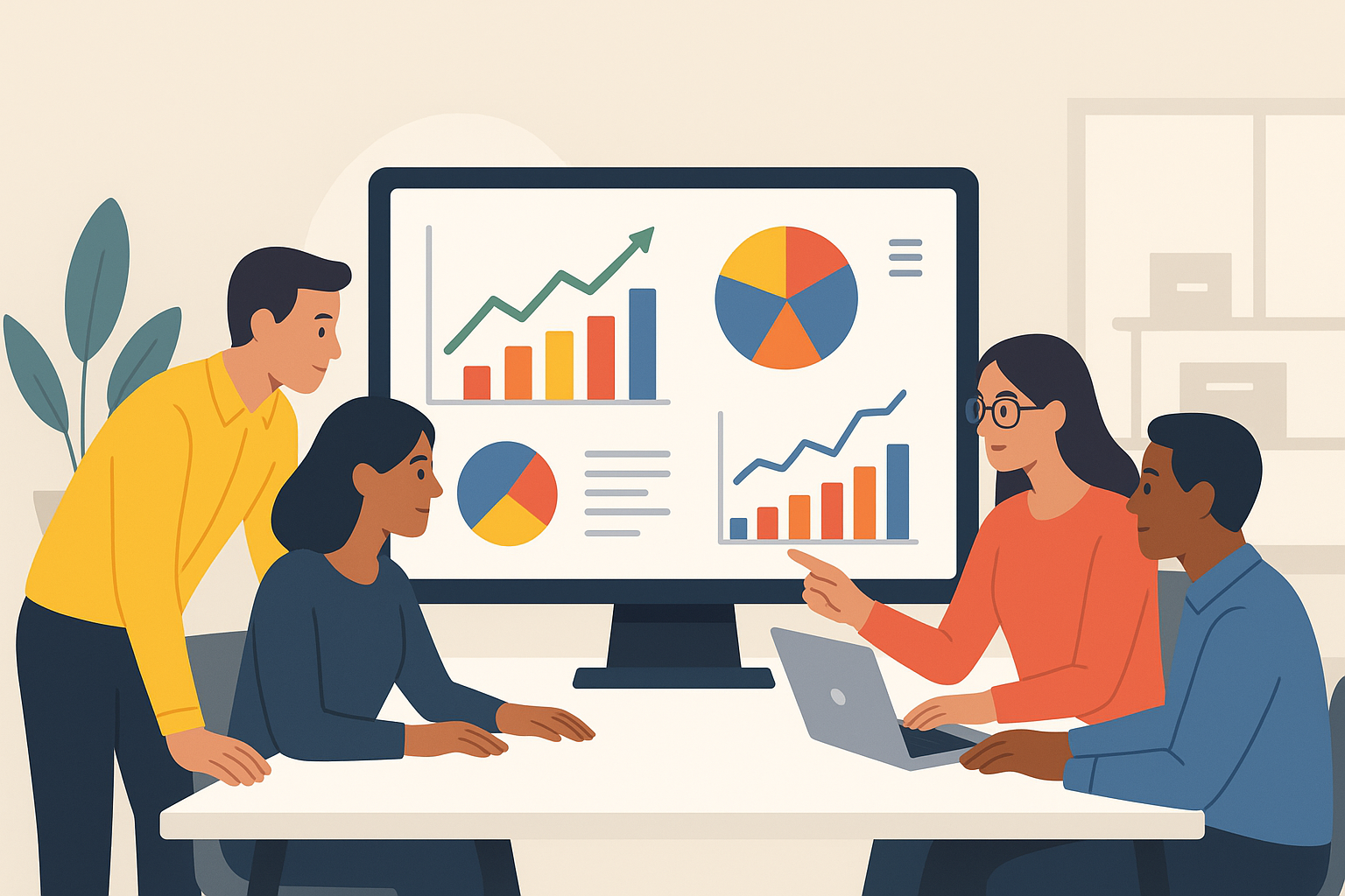 Team analyzing ecommerce performance data