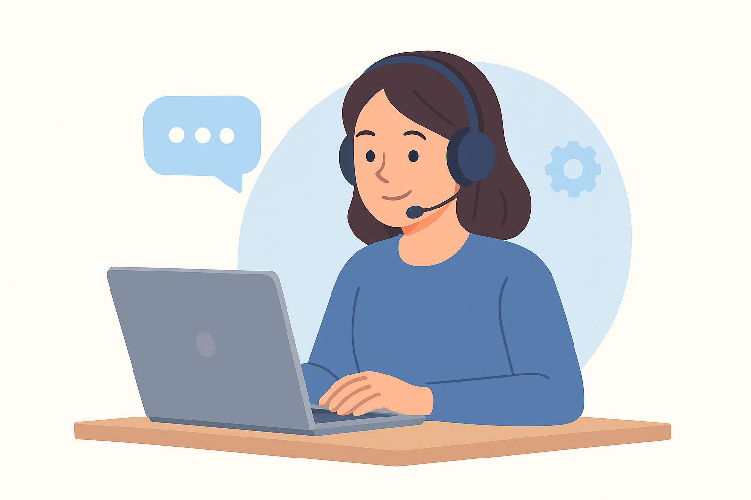 Engaging customer support at work