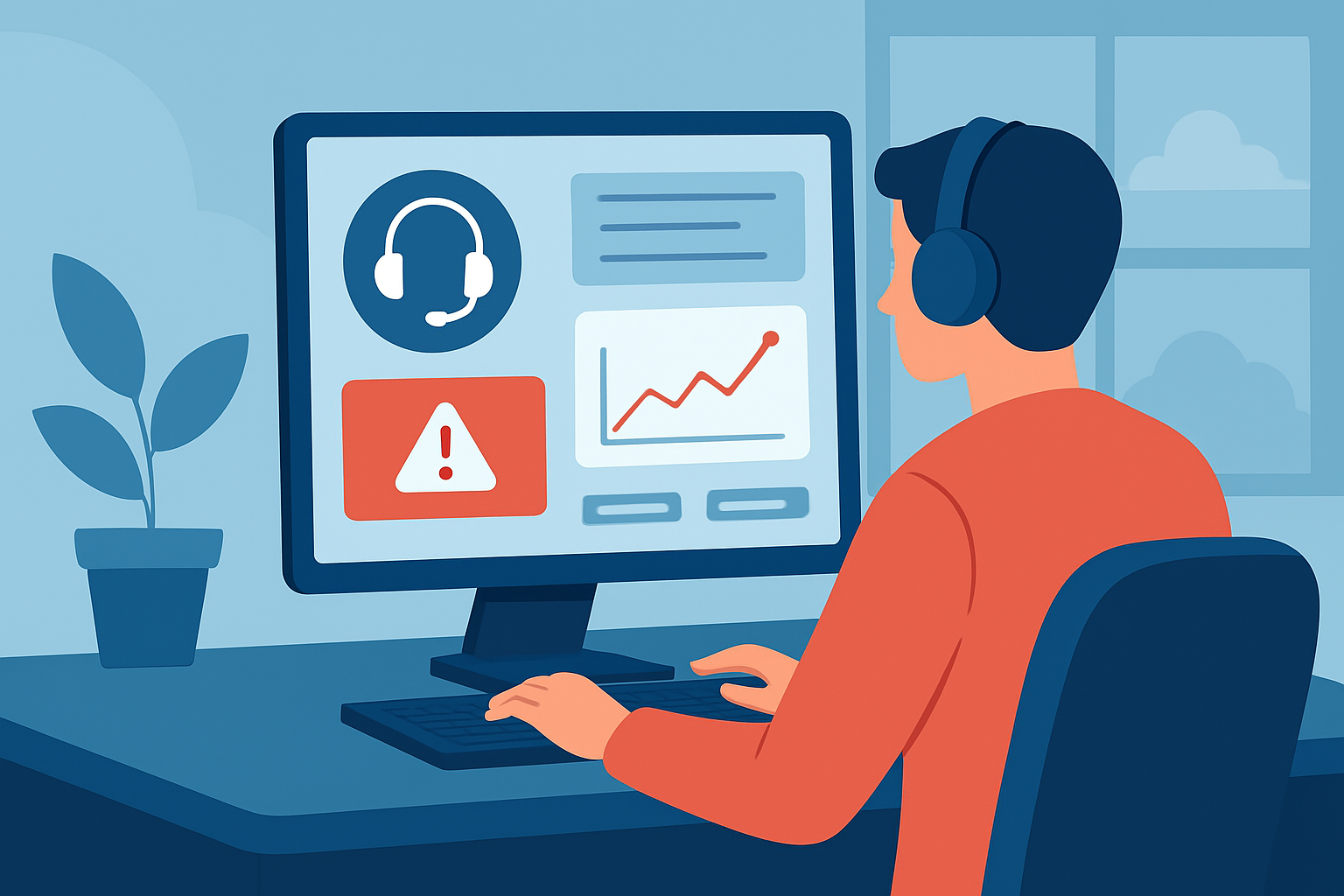 Support agent managing automated inquiries