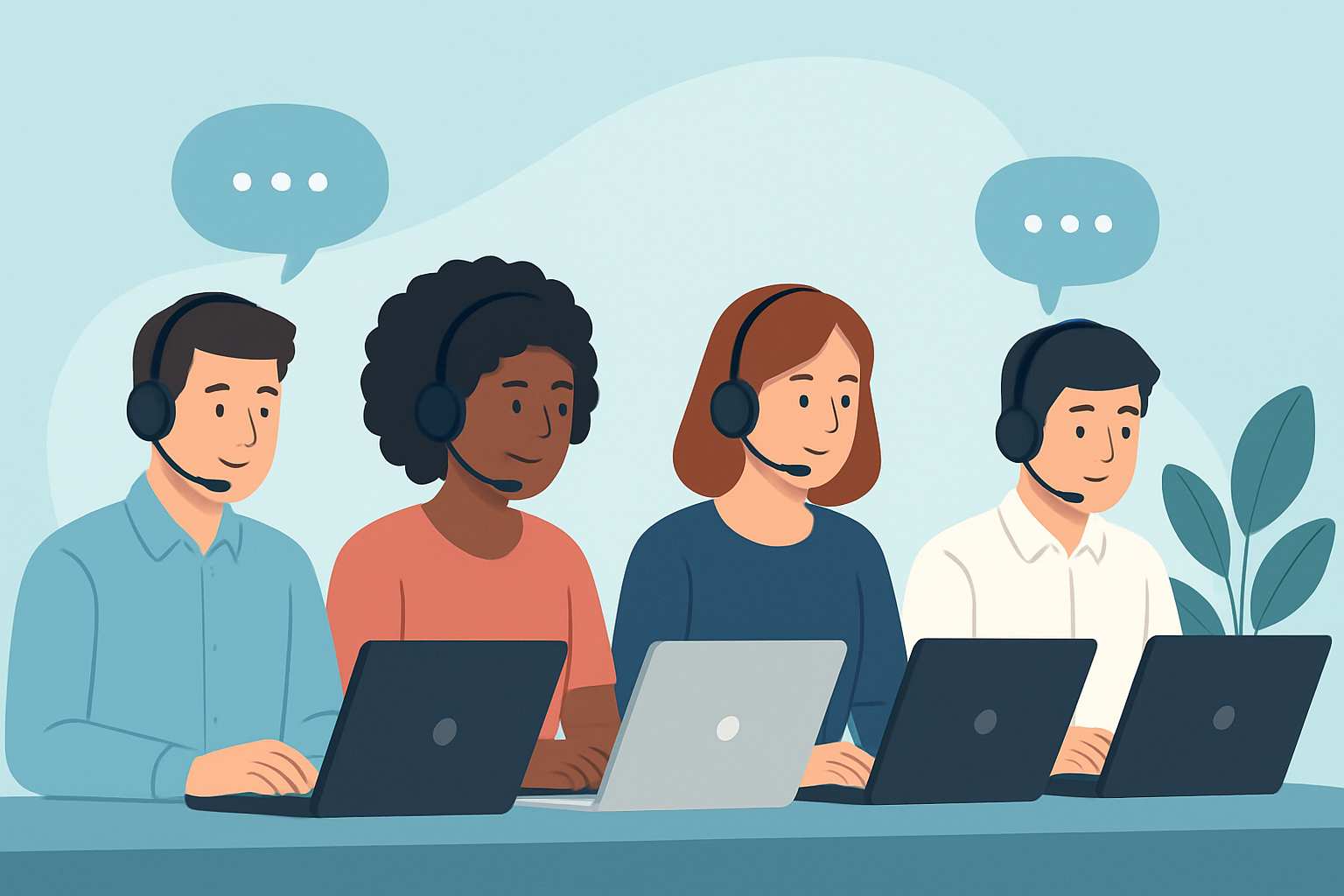 Efficient teamwork in customer support