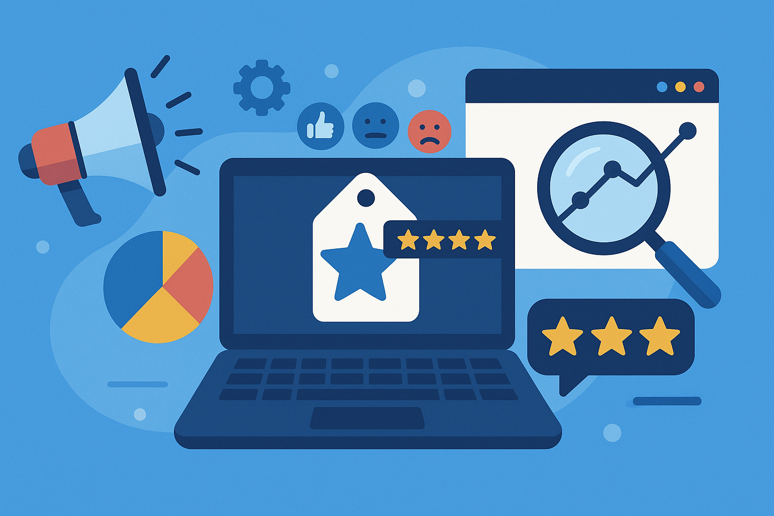 Analyzing online reputation with AI tools