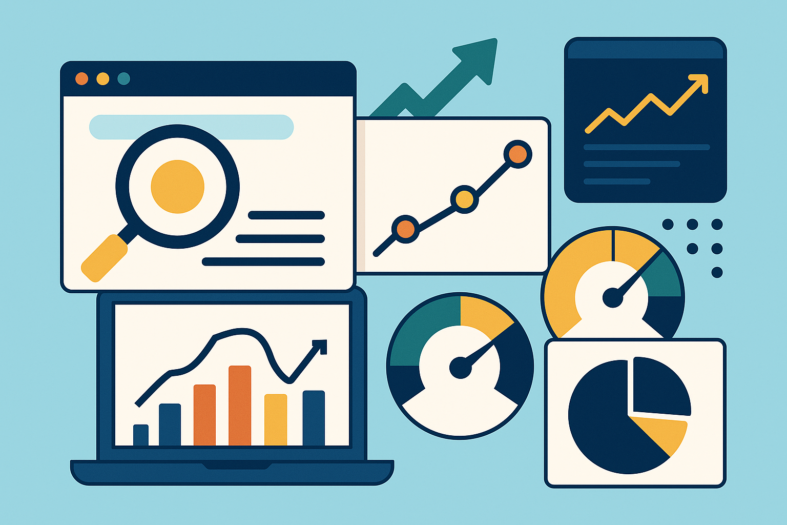 SEO Tools and Metrics Visualization