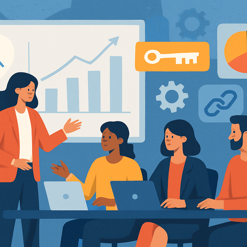 Team Analyzing SEO Strategies with Data