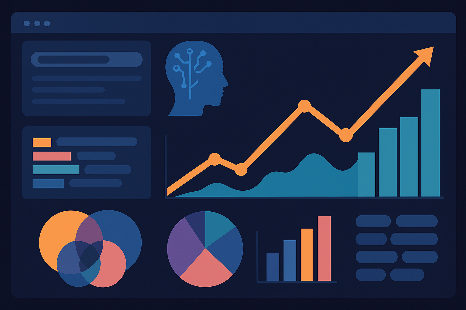 Insightful dashboard of AI keyword tools