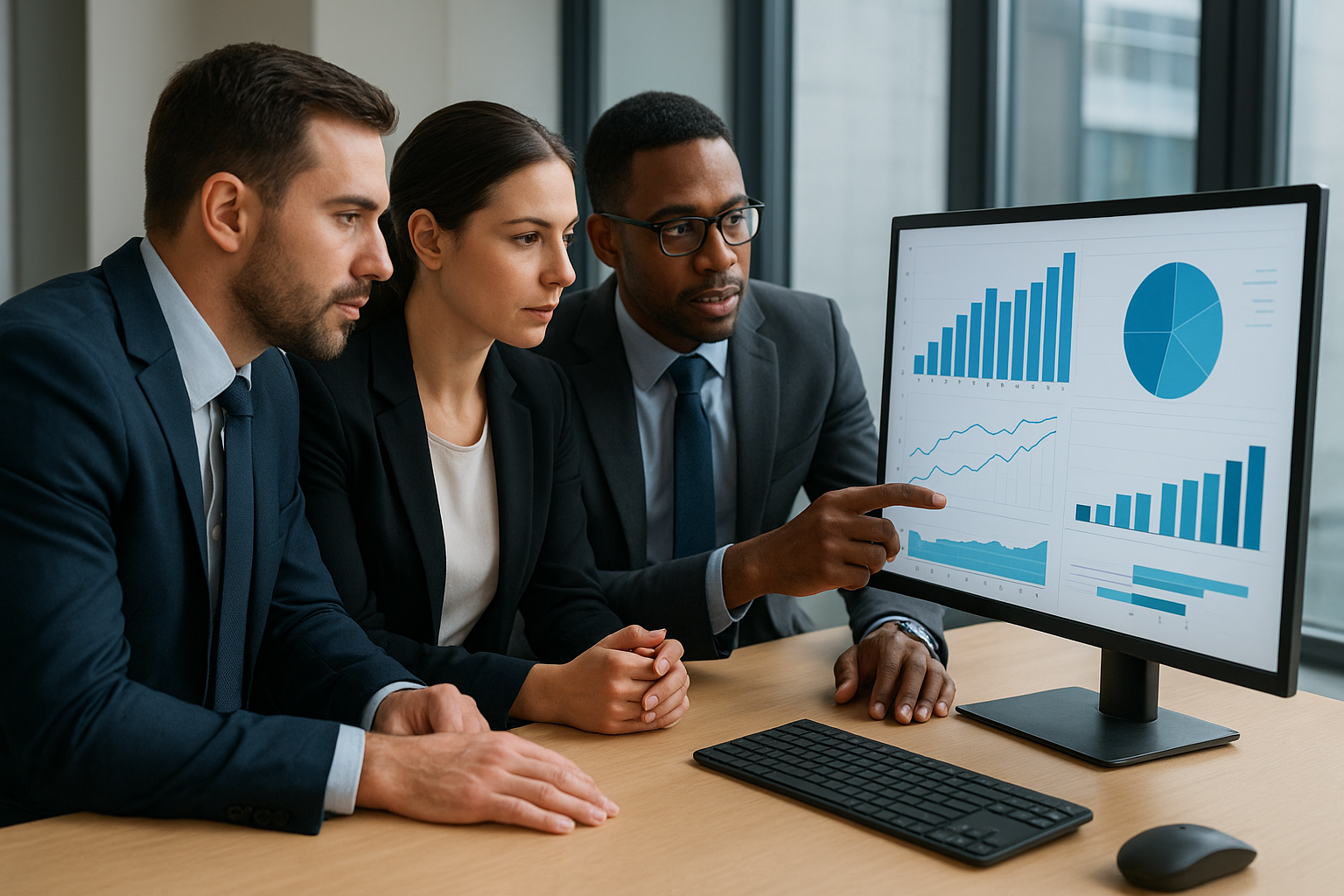 Professionals dissecting competitor insights