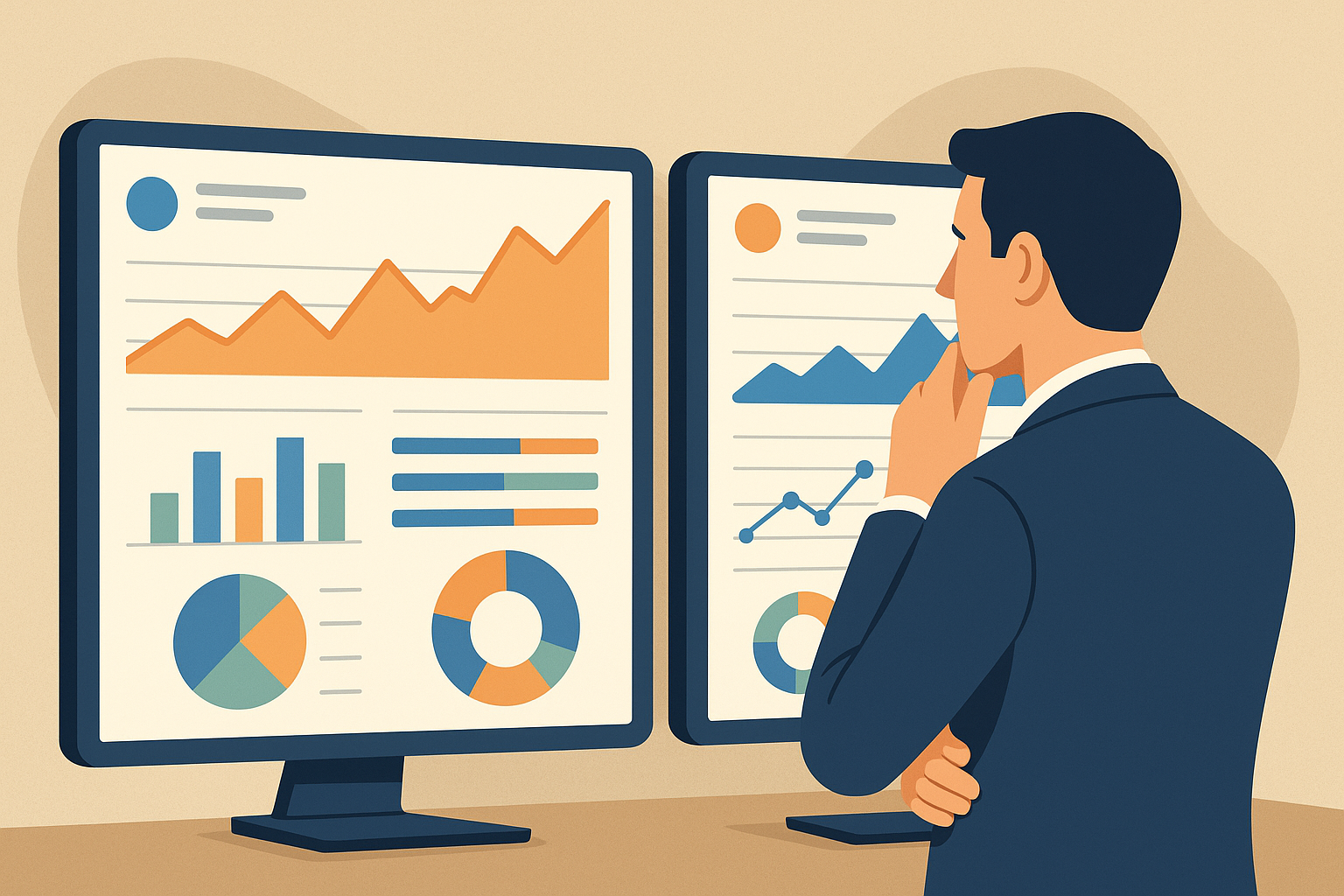 Marketer evaluating competitor SEO metrics