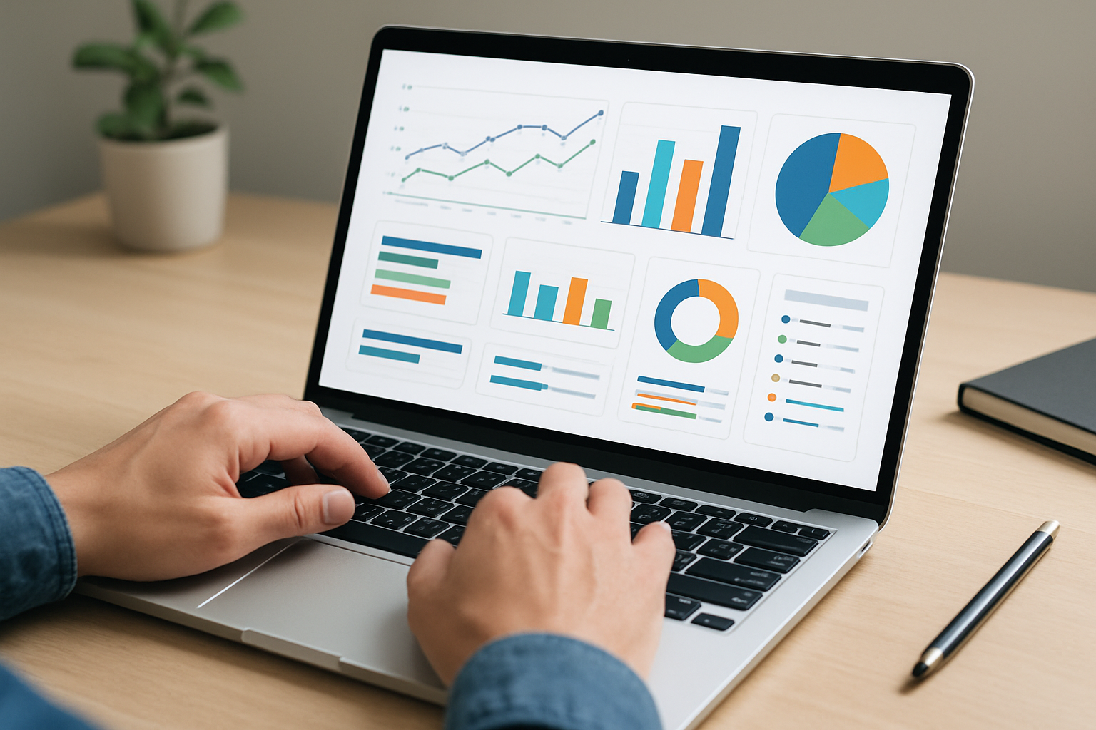 Analyzing performance metrics on a laptop