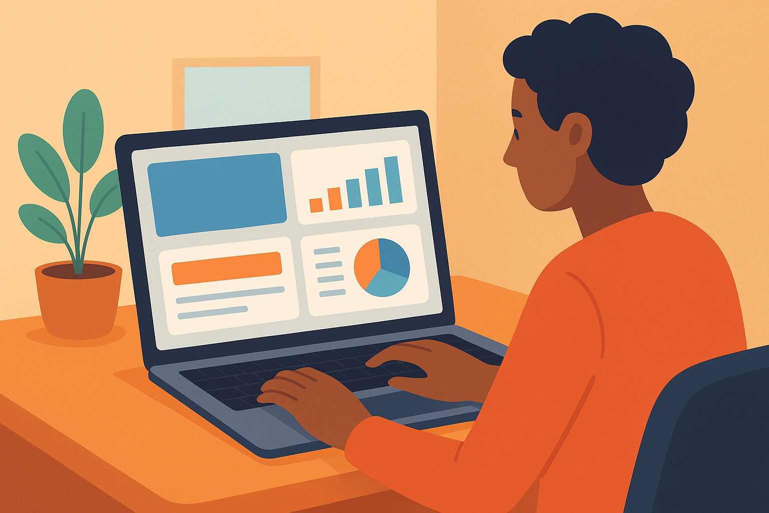 Analyzing data on a CMS dashboard