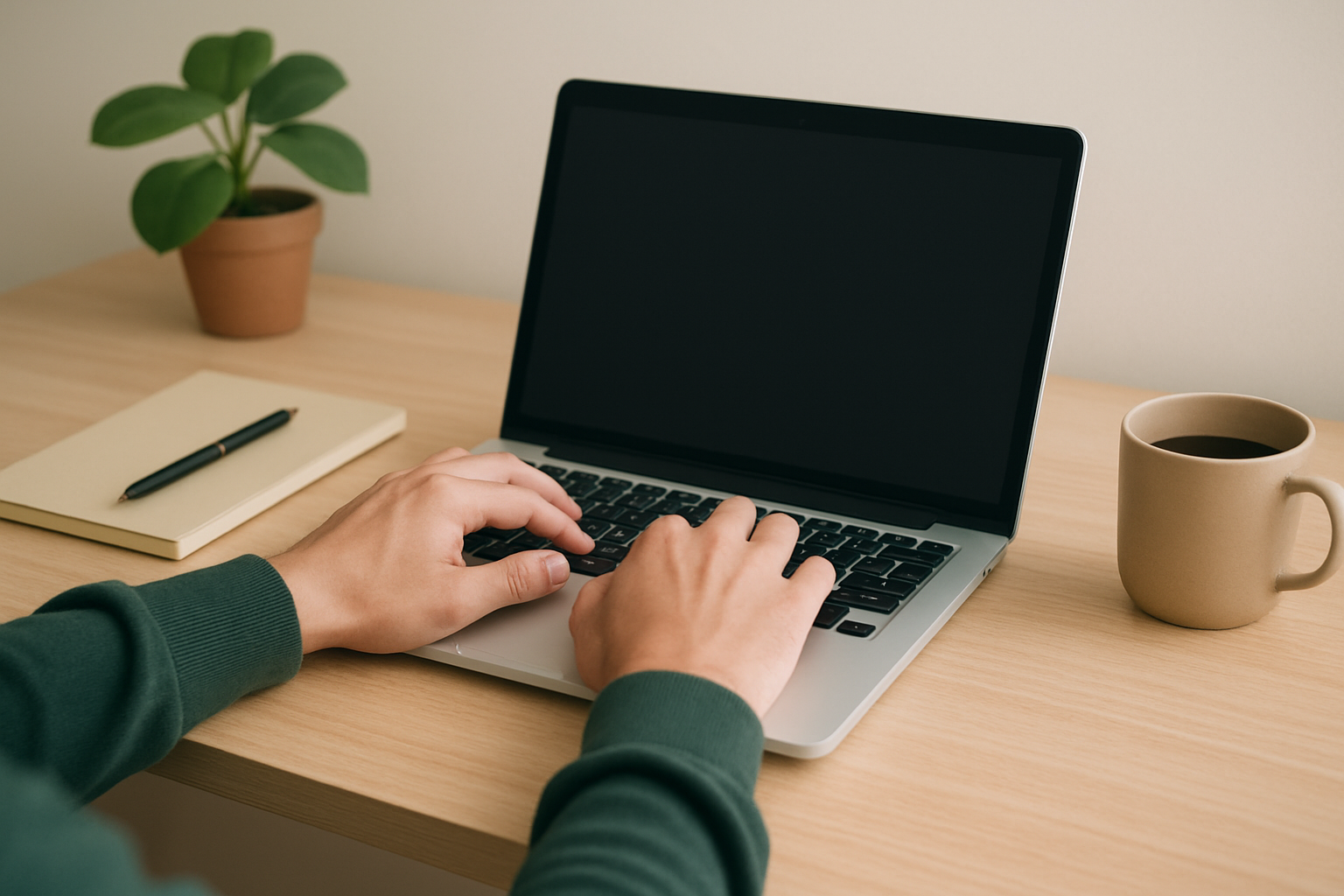 Focused writer generating digital content